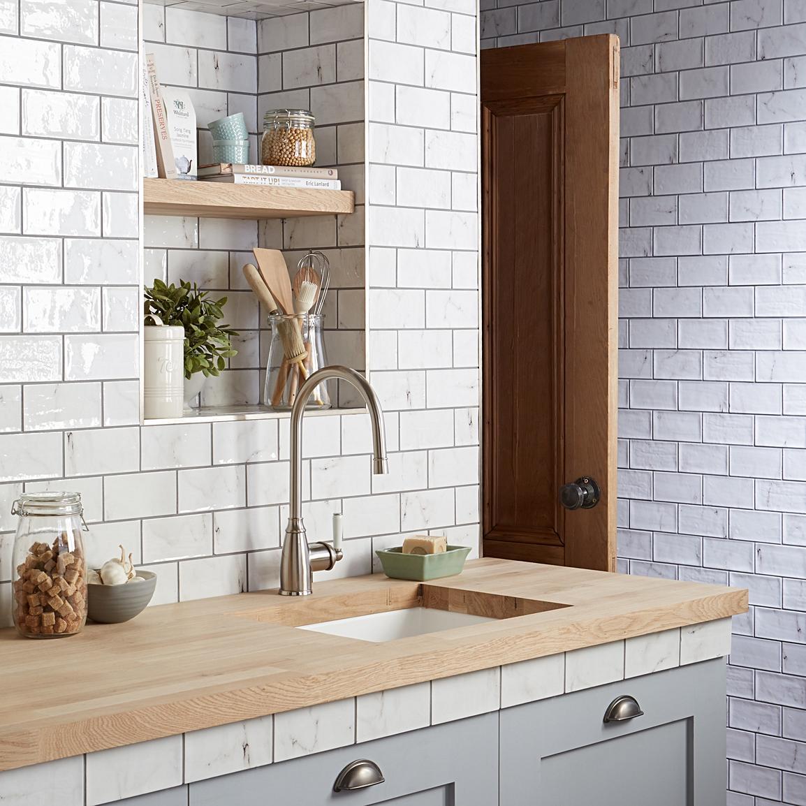 White Kitchen Tiles Topps Tiles