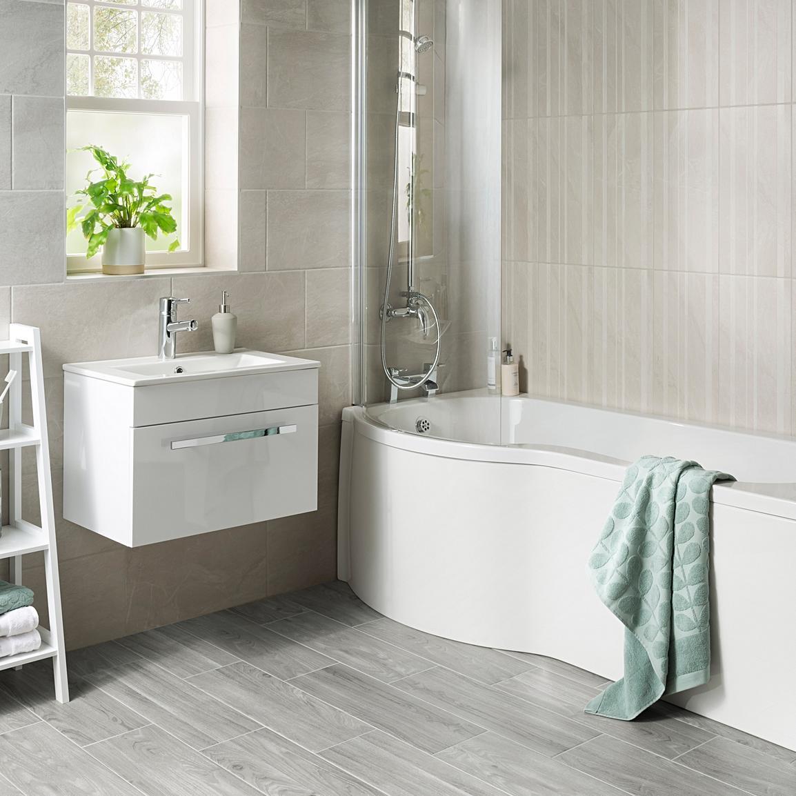 Grey Bathroom Tiles | Topps Tiles