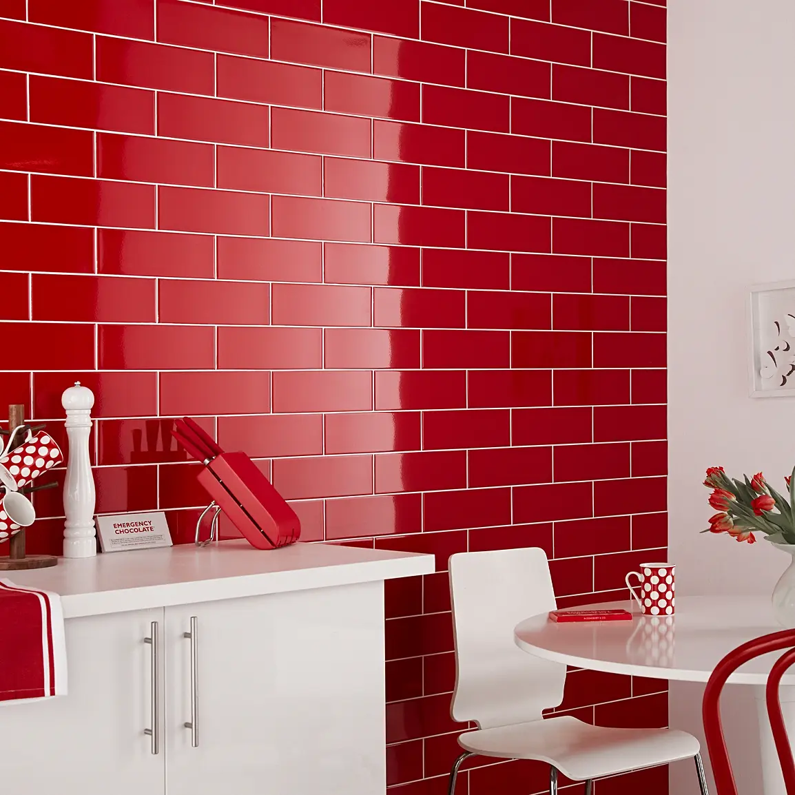 Red Kitchen Tiles Topps Tiles