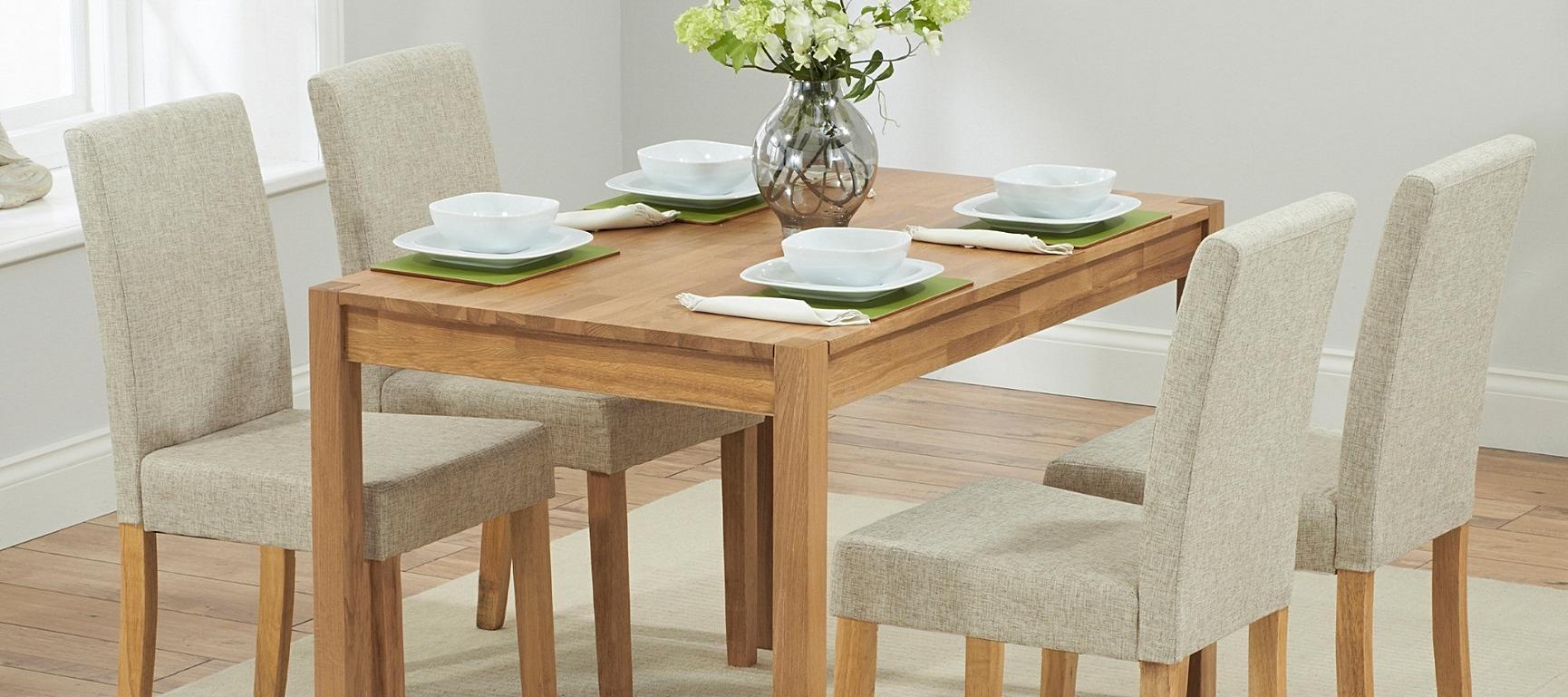 Oxford Solid Oak 120cm Dining Table Oak Furniture Superstore Oxford