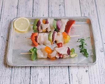 monkfish skewers