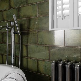 Green Bathroom Tiles | Green Wall and Floor Tiles For Bathrooms