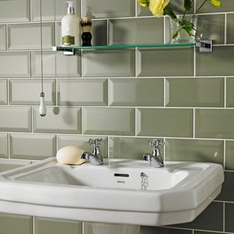 Green Bathroom Tiles Topps, Olive Green Bath Tiles
