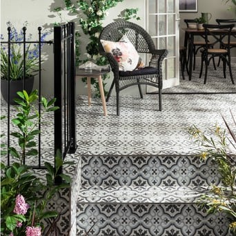 Blue Tiles For Floors Topps, Mediterranean Outdoor Floor Tiles Uk