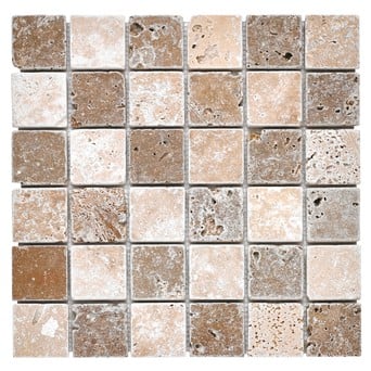 Travertine Mosaics Range Topps Tiles, Travertine Mosaic Floor Tile