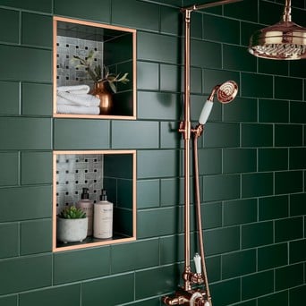 Green Bathroom Tiles Topps, Olive Green Bath Tiles
