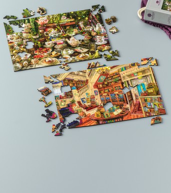 WENTWORTH WOODEN Carte Puzzle 500 pièces Monde Merveilles wooden jigsaw 