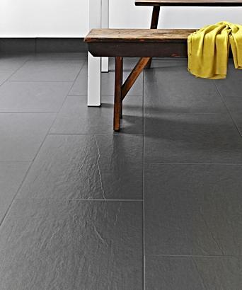 Slate Effect Black Floor Tile Topps Tiles