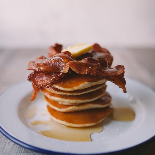 Maple Bacon Pancakes Recipe | field&flower