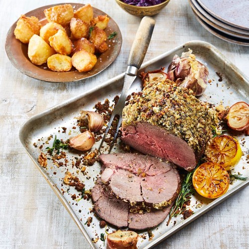 Venison Haunch with Walnut & Garlic Sourdough Crumb Recipe | field&flower