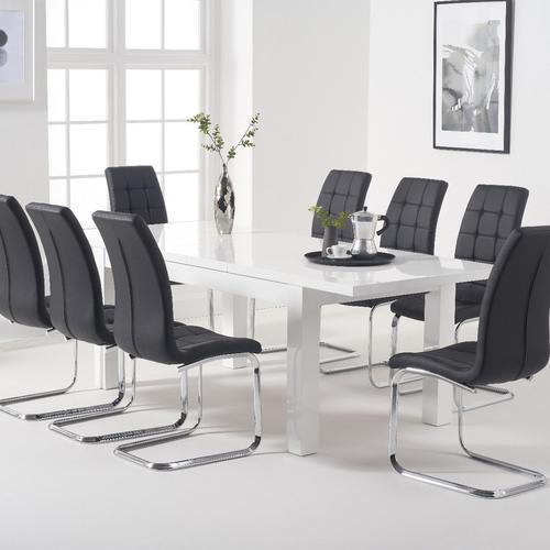 8 seater white gloss dining table deals