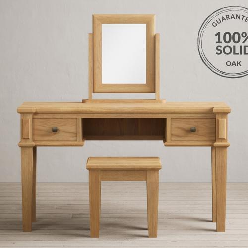 Modern oak deals dressing table