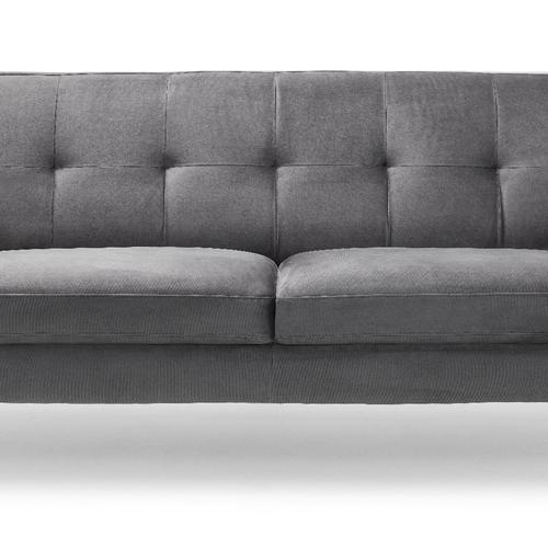 Leguria 2 Seater Sofa in Dark Grey Velvet