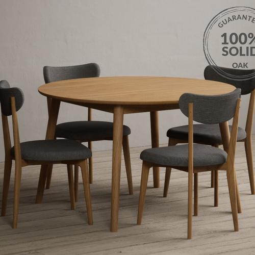 Simple round shop dining table