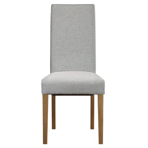 Scroll Back Grey Fabric Dining Chairs Oak Furniture Superstore