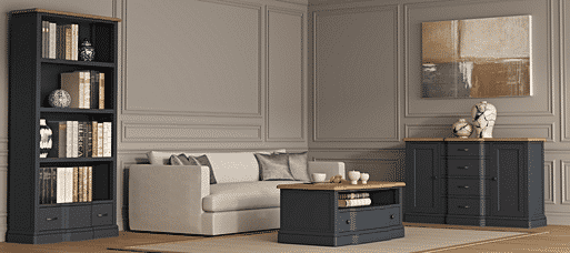 Oak bookcase shop oak furniture land
