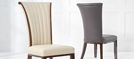 Alpine cream leather dining chairs new arrivals