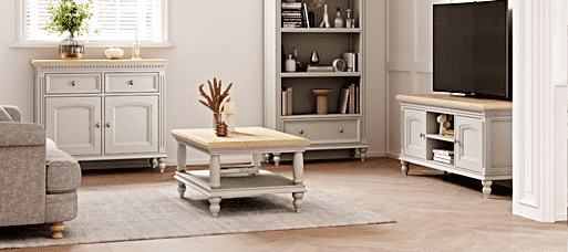 Rustic green discount tv stand