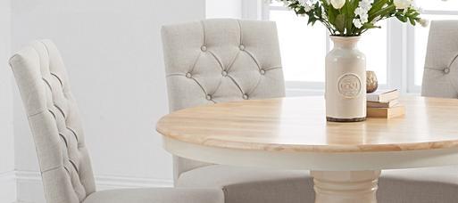 Epsom cream dining table sale