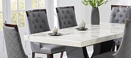 Raphael marble discount dining table