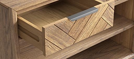 Herringbone shop console table