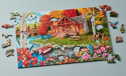 Old Town Pet Contest 300 Large Piece Jigsaw Puzzle