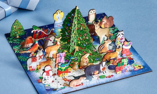 Puzzle Christmas Nap - wooden, 2 000 pieces