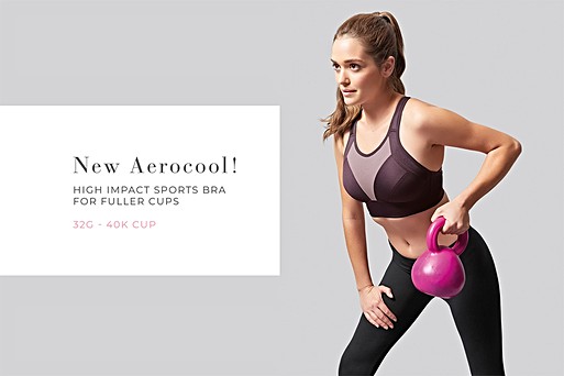 New Aerocool Wirefree High Impact Sports bra