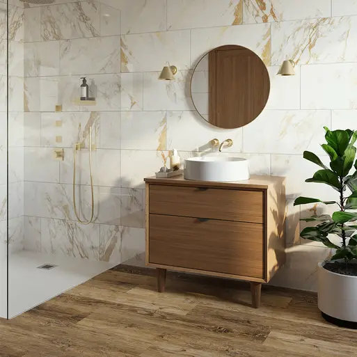 Luxury vinyl flooring bathroom discount