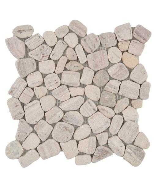 Pebbles Cream Mosaic Tile