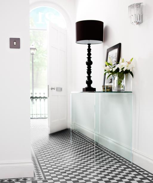 Victorian Black/White Chequer Tile | Topps Tiles