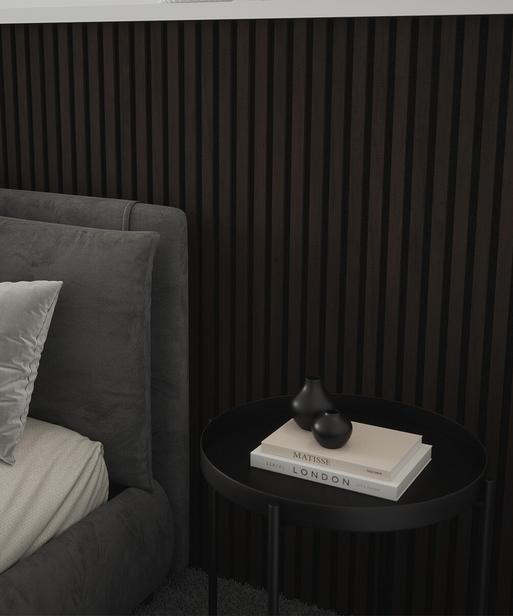 Dark Oak Acoustic Wood Wall Panel (60cm x 120cm) | Topps Tiles