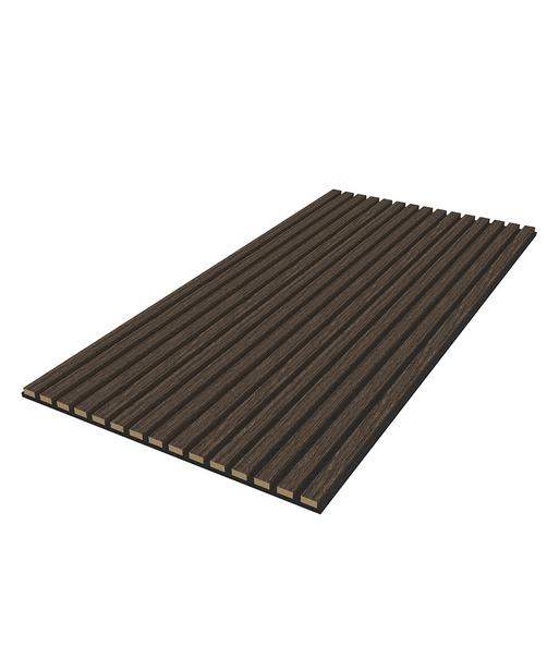 Dark Oak Acoustic Wood Wall Panel (60cm x 120cm) | Topps Tiles