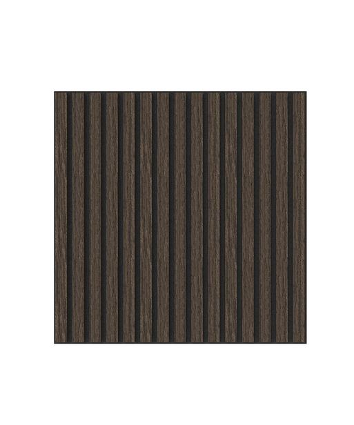 Dark Oak Acoustic Wood Wall Panel (60cm x 60cm) Pack of 2 | Topps Tiles