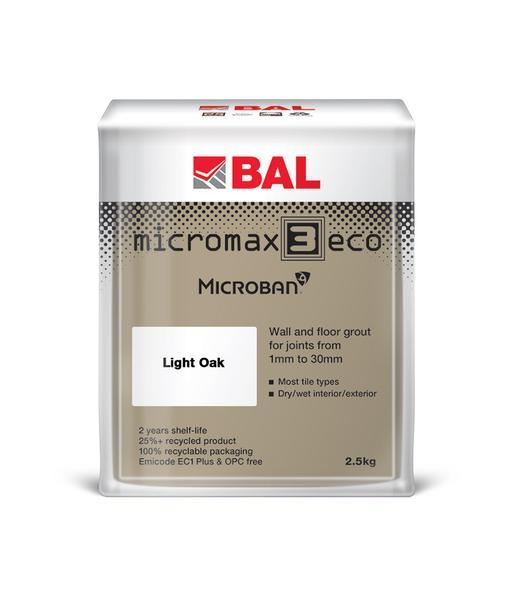 BAL Micromax3 Eco Grout Light Oak 2.5kg | Topps Tiles
