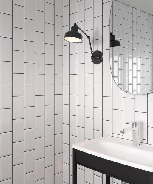 Metro White Gloss Tile | Topps Tiles