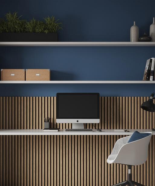 Natural Oak Acoustic Wood Wall Panel (60cm x 120cm) | Topps Tiles