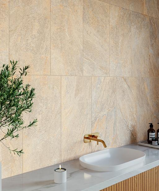 Opalia™ Beige Tile (30.5cm x 60.5cm) | Topps Tiles