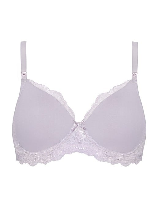 Royce Indie Non-Wire Molded Nursing Bra (1401),32D,Lilac at  Women's  Clothing store