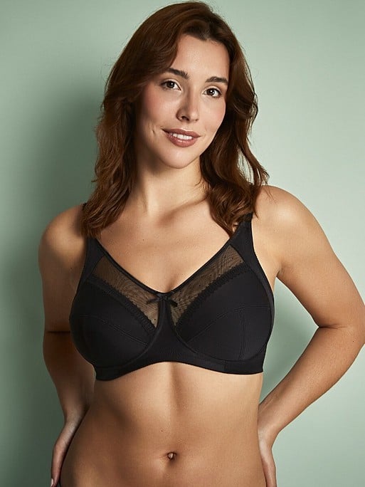 Royce Wireless Firm Support Bra with Mesh Top Cup Charlotte 821
