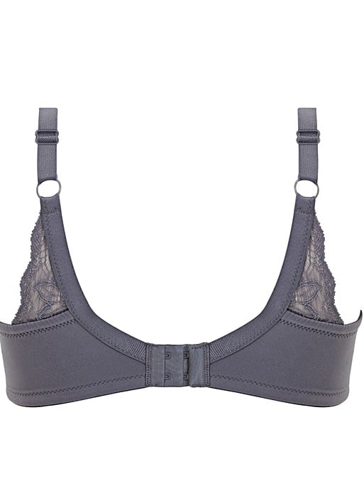 Susie Taupe Grey Fancy Strap Padded Wired Bra-32B