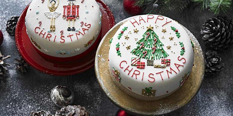 Xmas Cakes &amp; Christmas Tree Cakes By Biscuiteers