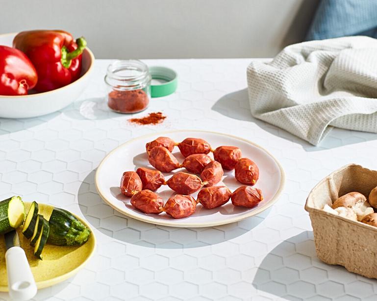 Spicy Chorizo SemiDried Cured Sausages (200g) Field & Flower Deli