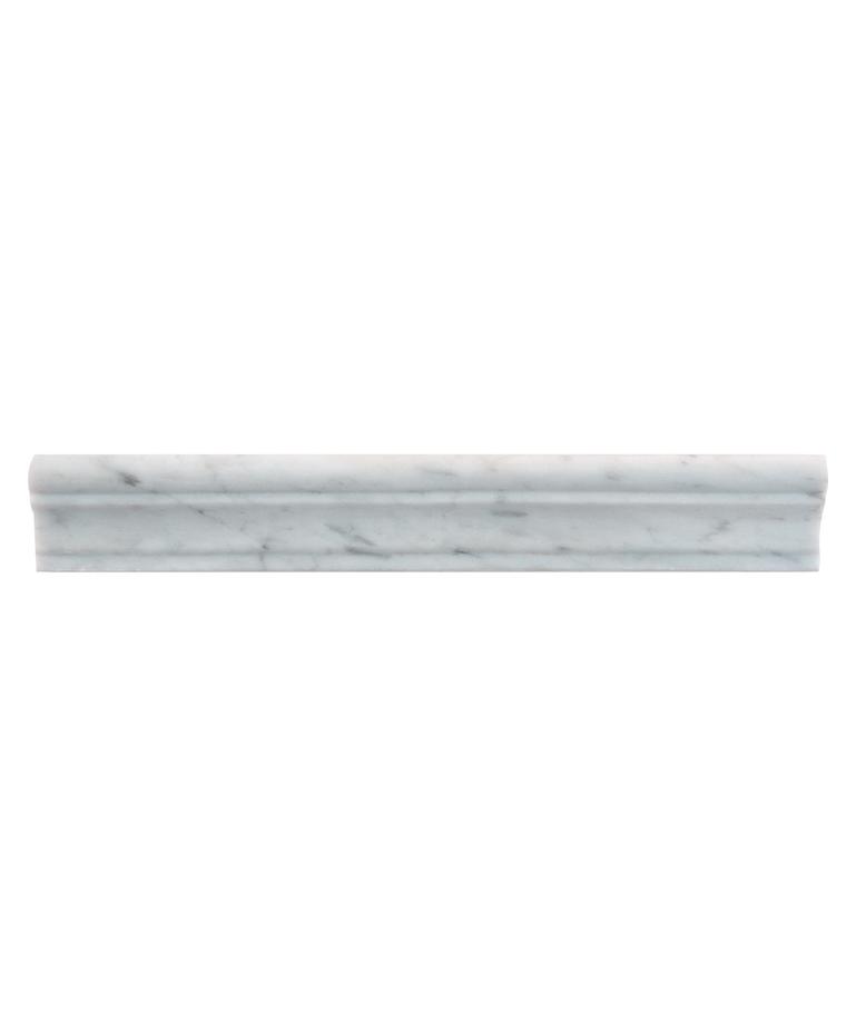 Carrara Profile Trim Honed Marble Capping | Topps Tiles