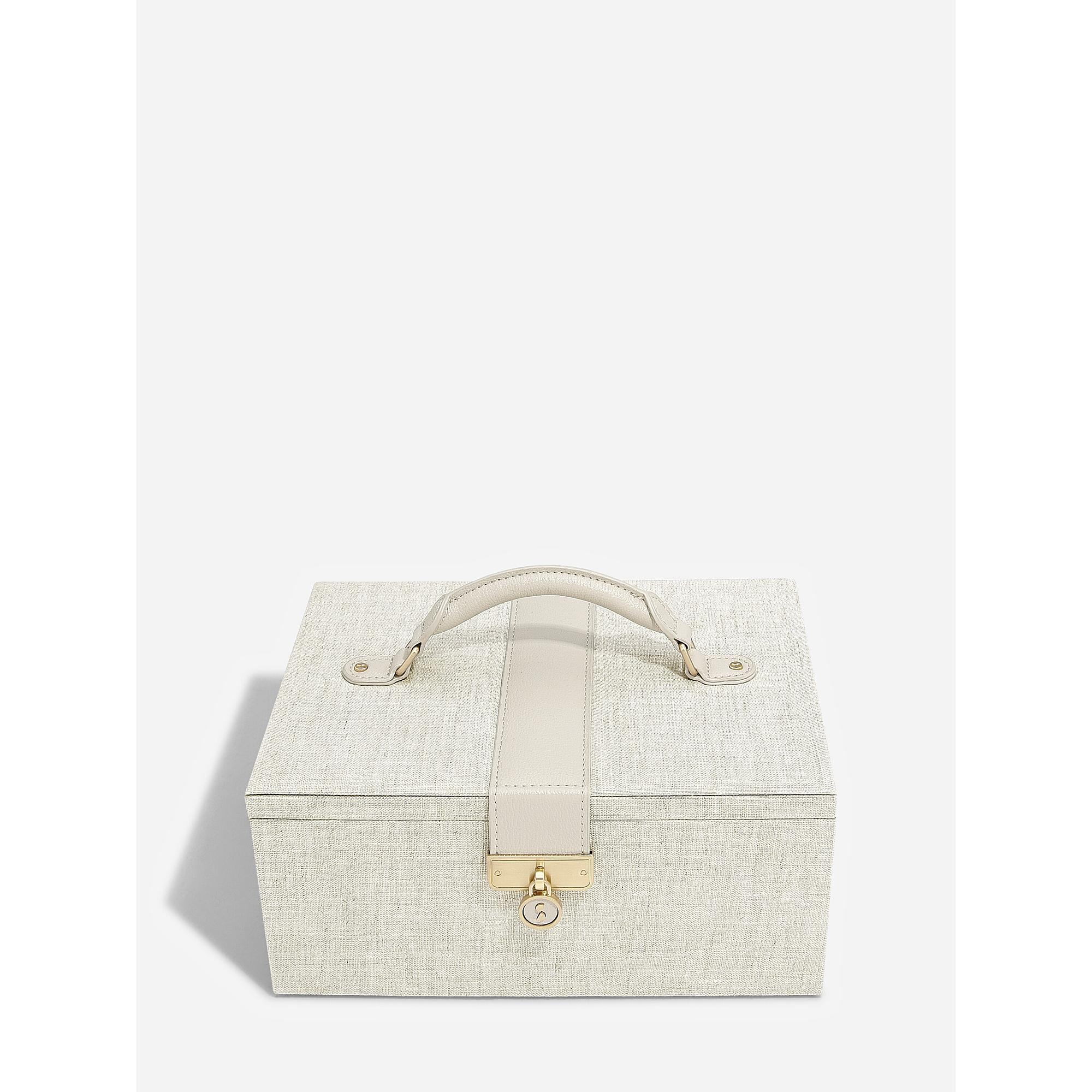 Oatmeal & Linen Luxury Classic Jewellery Box