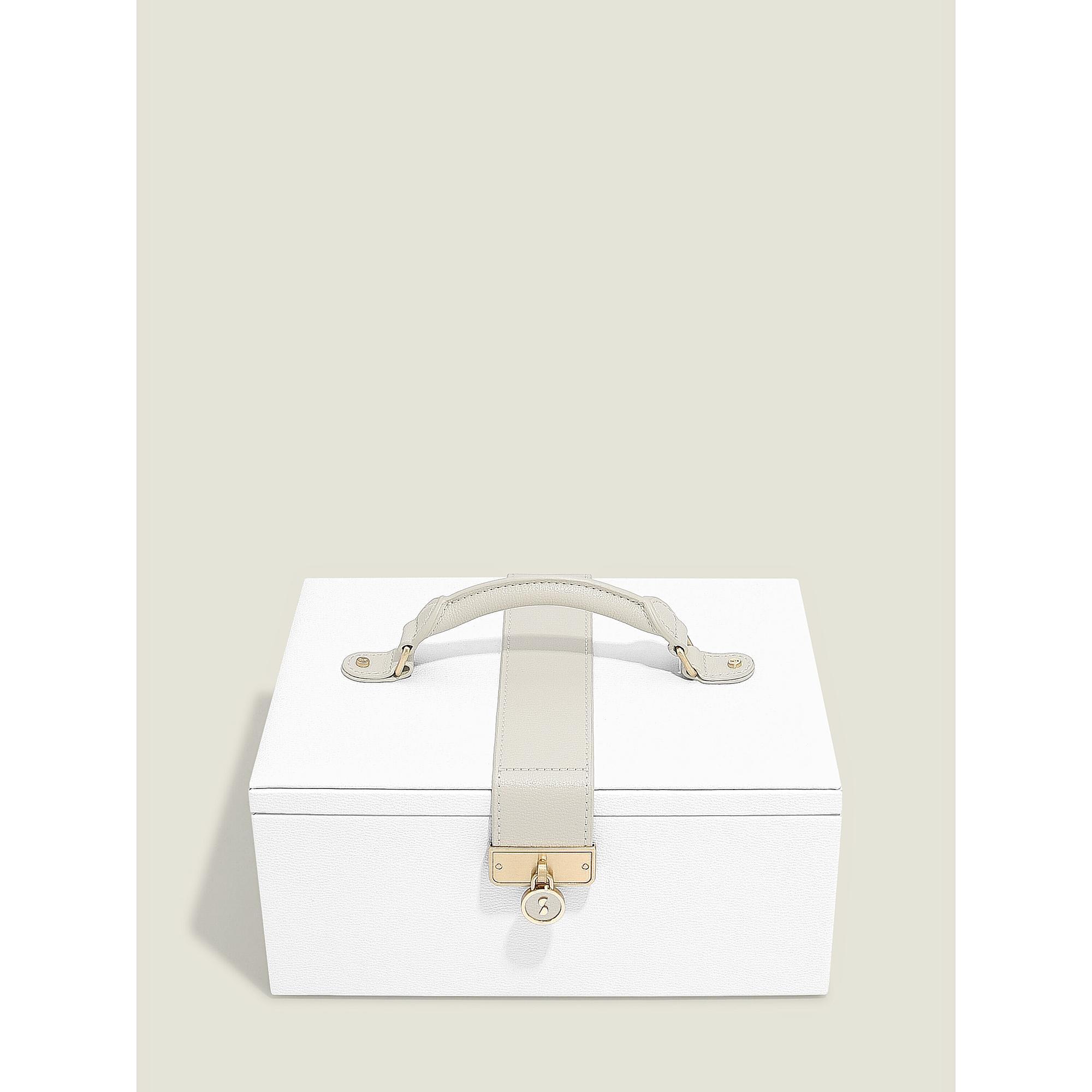 Pebble White Luxury Classic Jewellery Box