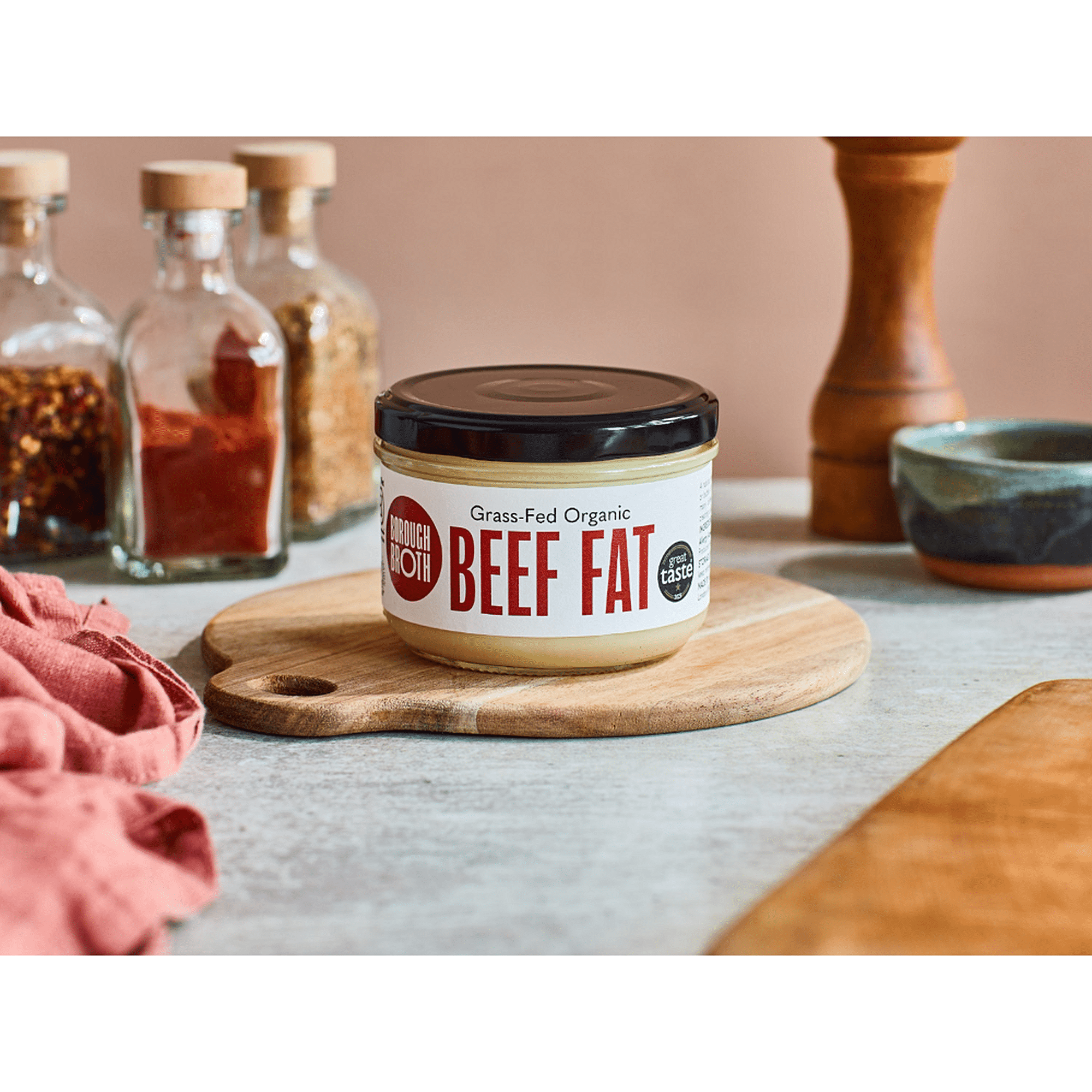 Grass-Fed Organic Beef Fat (190g)