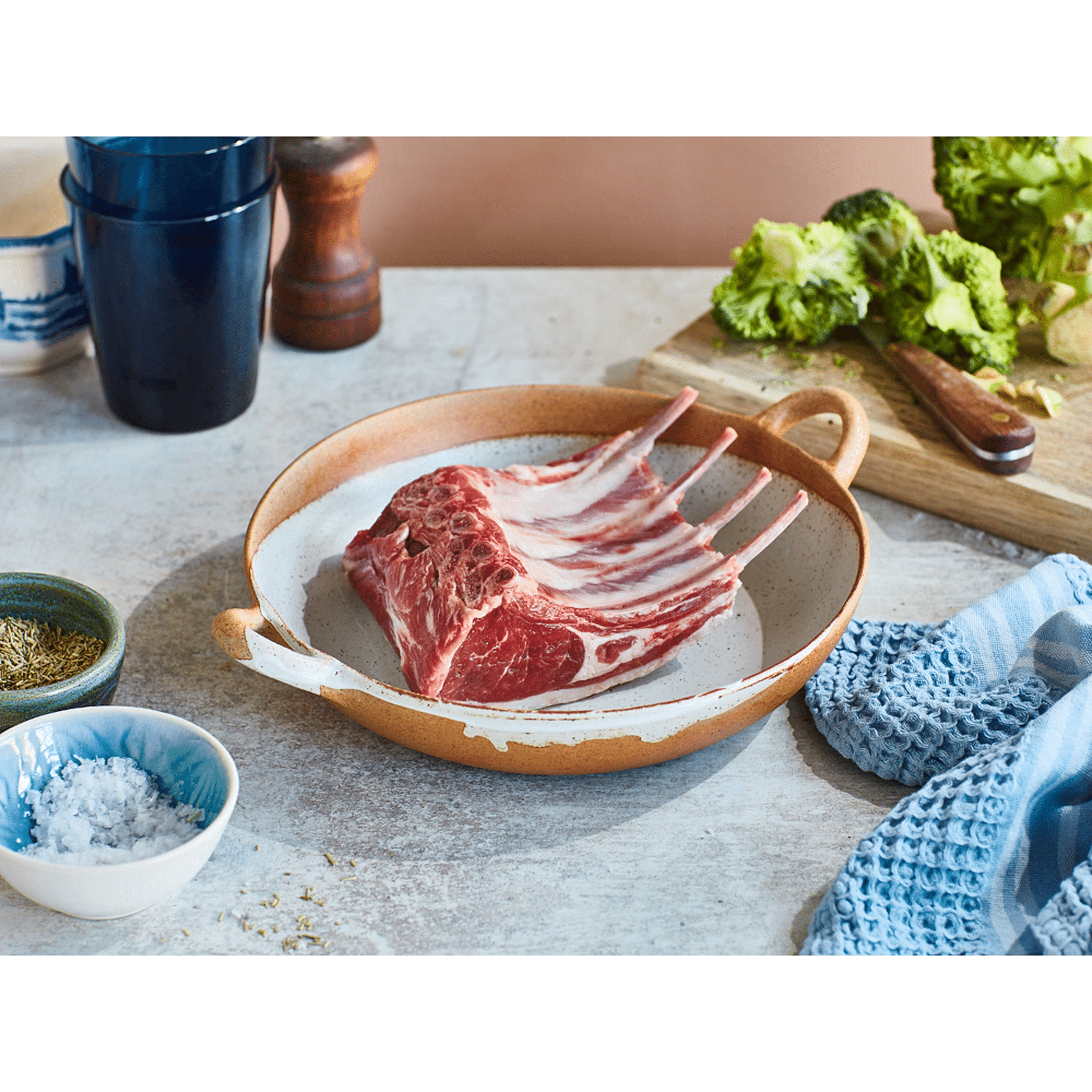 Romney X French Trimmed Rack of Lamb (440g)