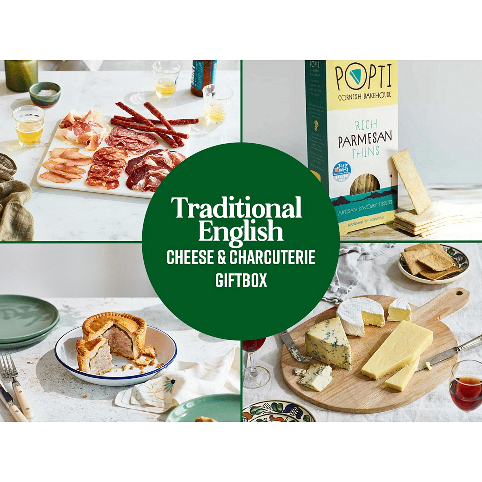 Traditional English Cheese & Charcuterie Gift Box