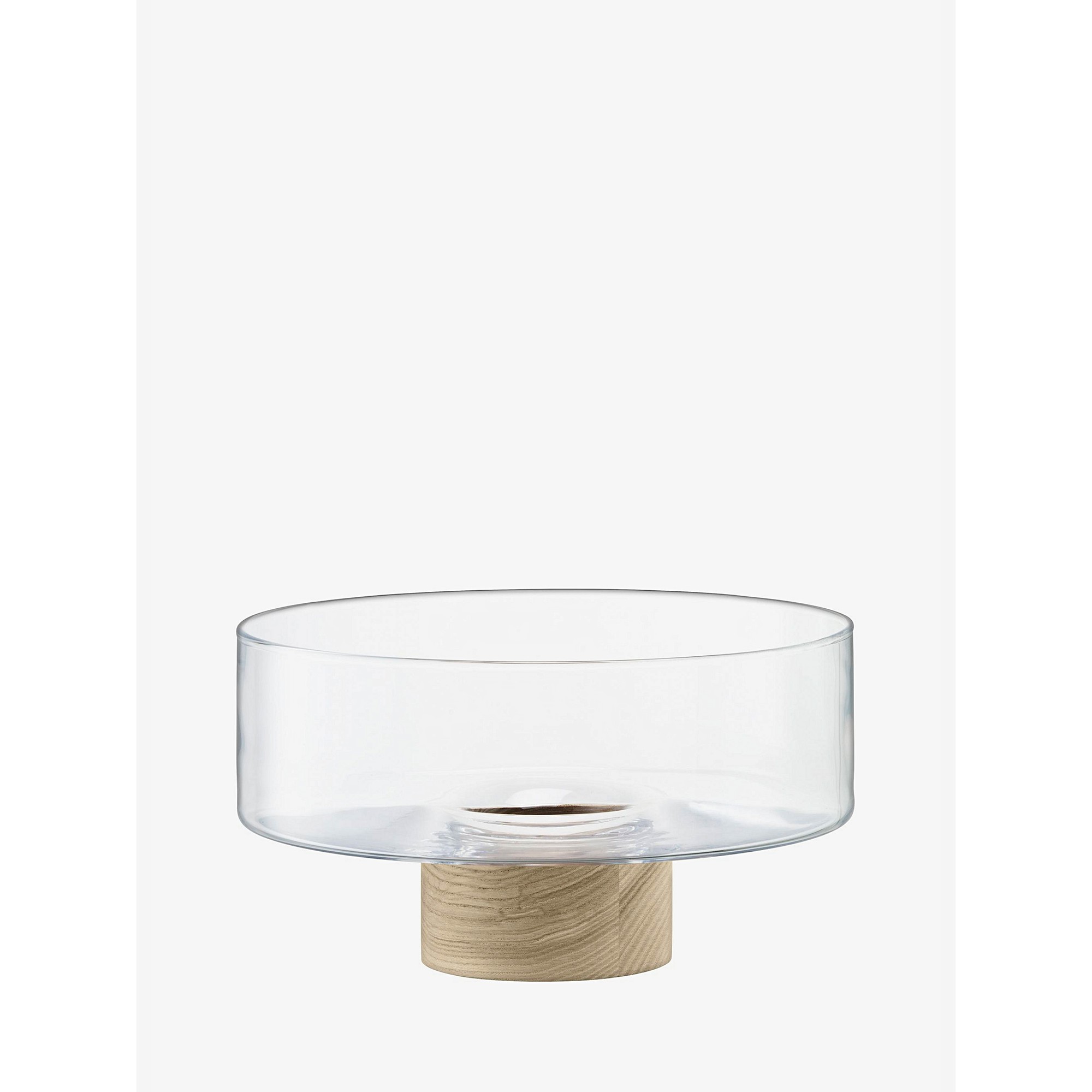 LSA LOTTA Wood & Glass Pedestal Bowl 25cm (Single) Image
